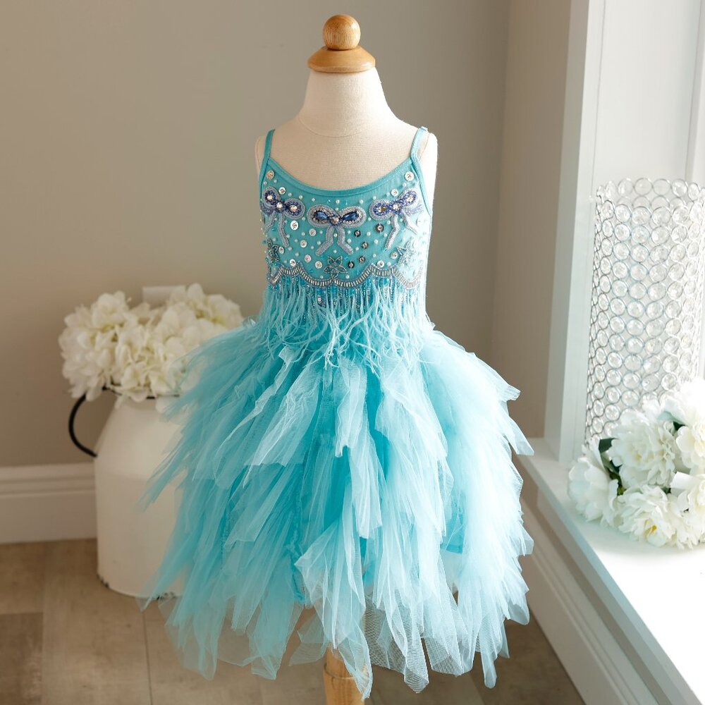 Tutu Du Monde Turquoise Tutu Dress Putting on the Glitz Party Portrait Wedding